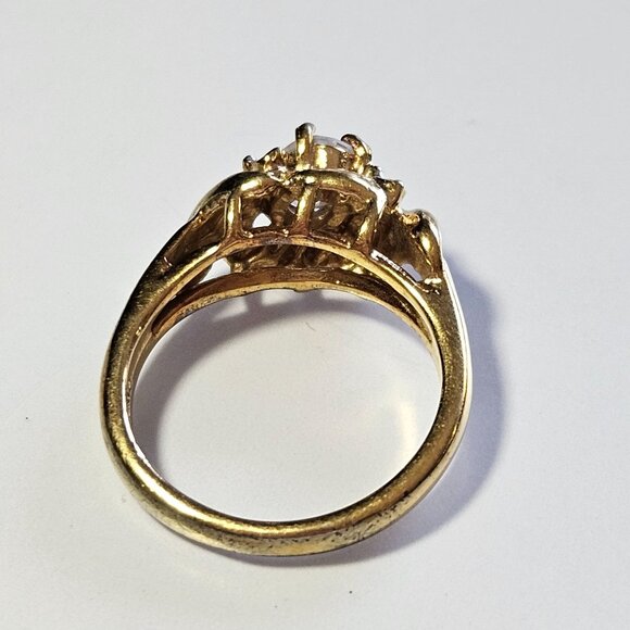 *Sale* Uncas 14k HGE rhinestone ring - Picture 11 of 13